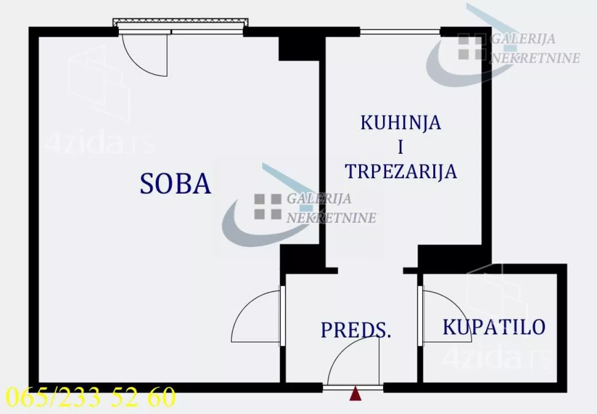 Jednosoban stan | 4zida