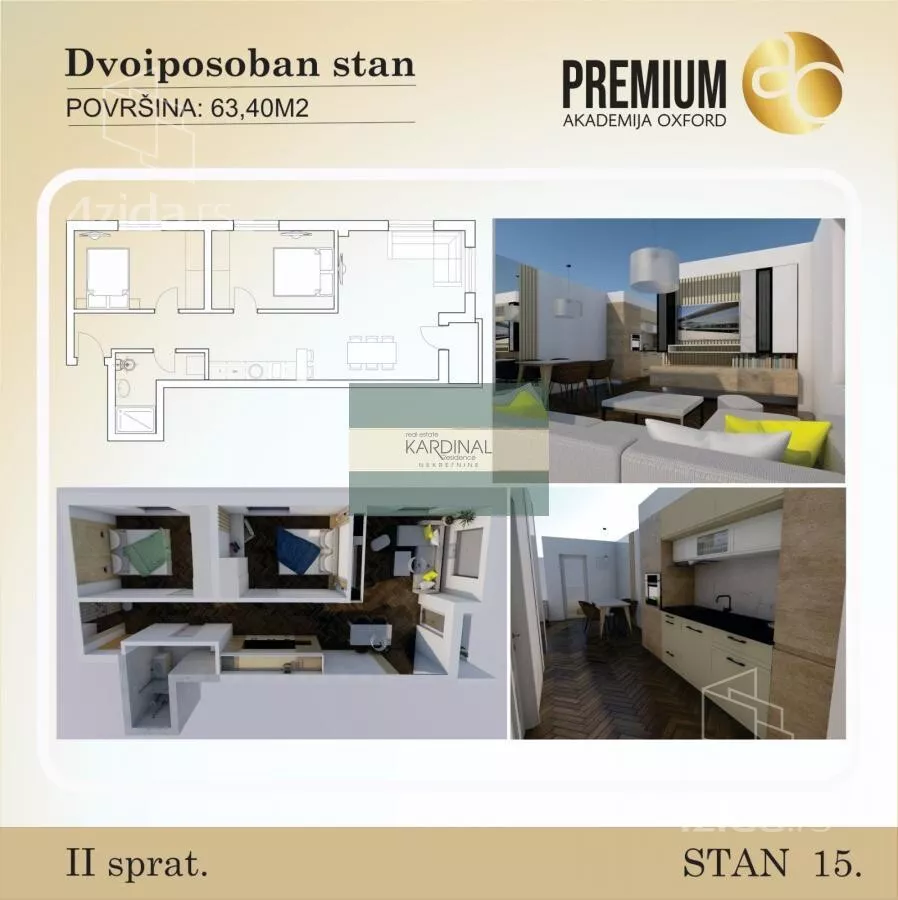 Trosoban stan | 4zida