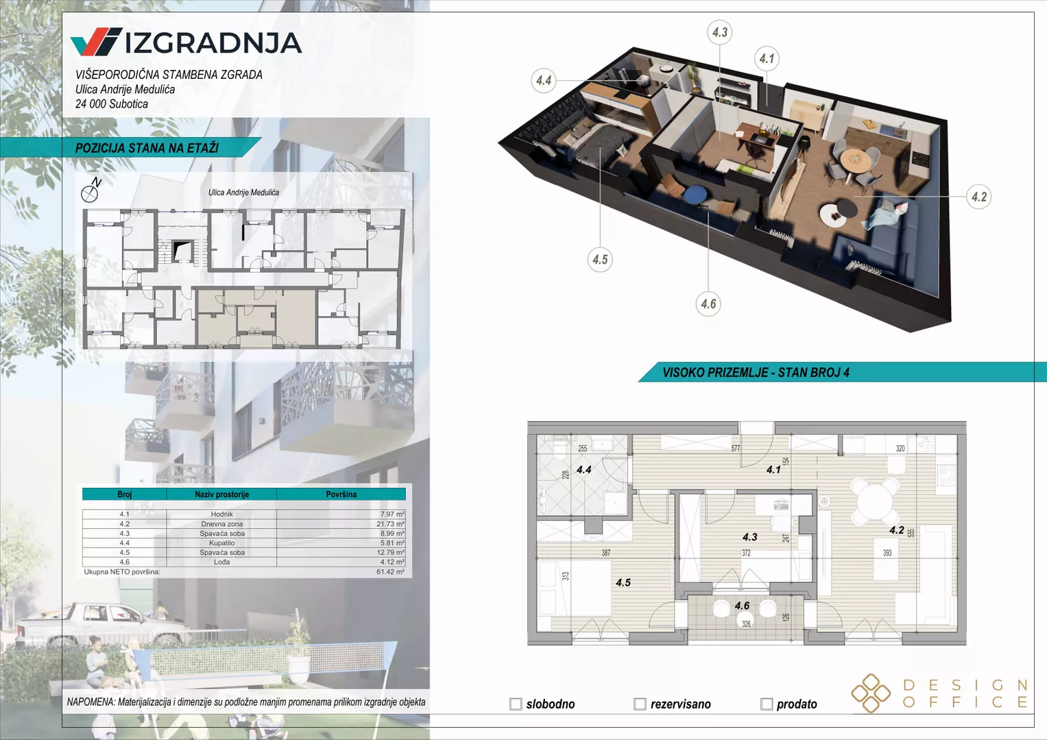 Trosoban stan | 4zida