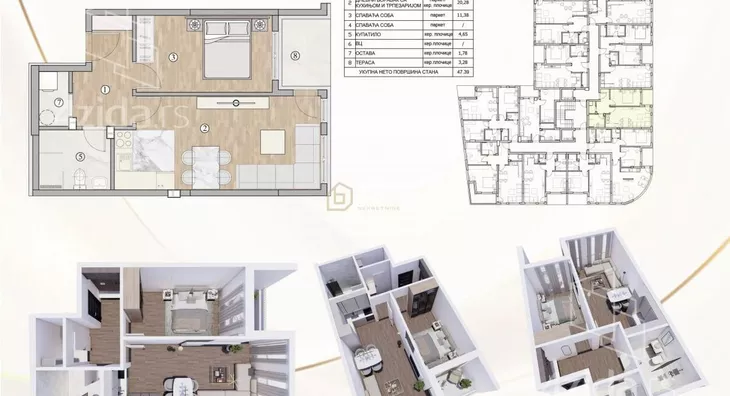 Jednoiposoban stan | 4zida