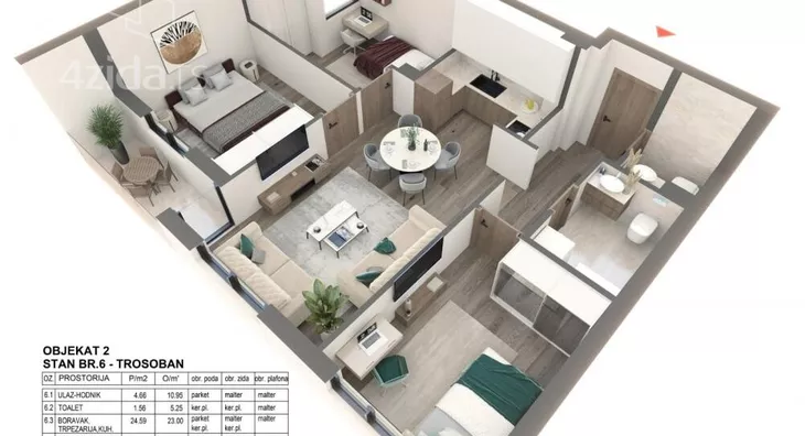 Četvorosoban stan | 4zida