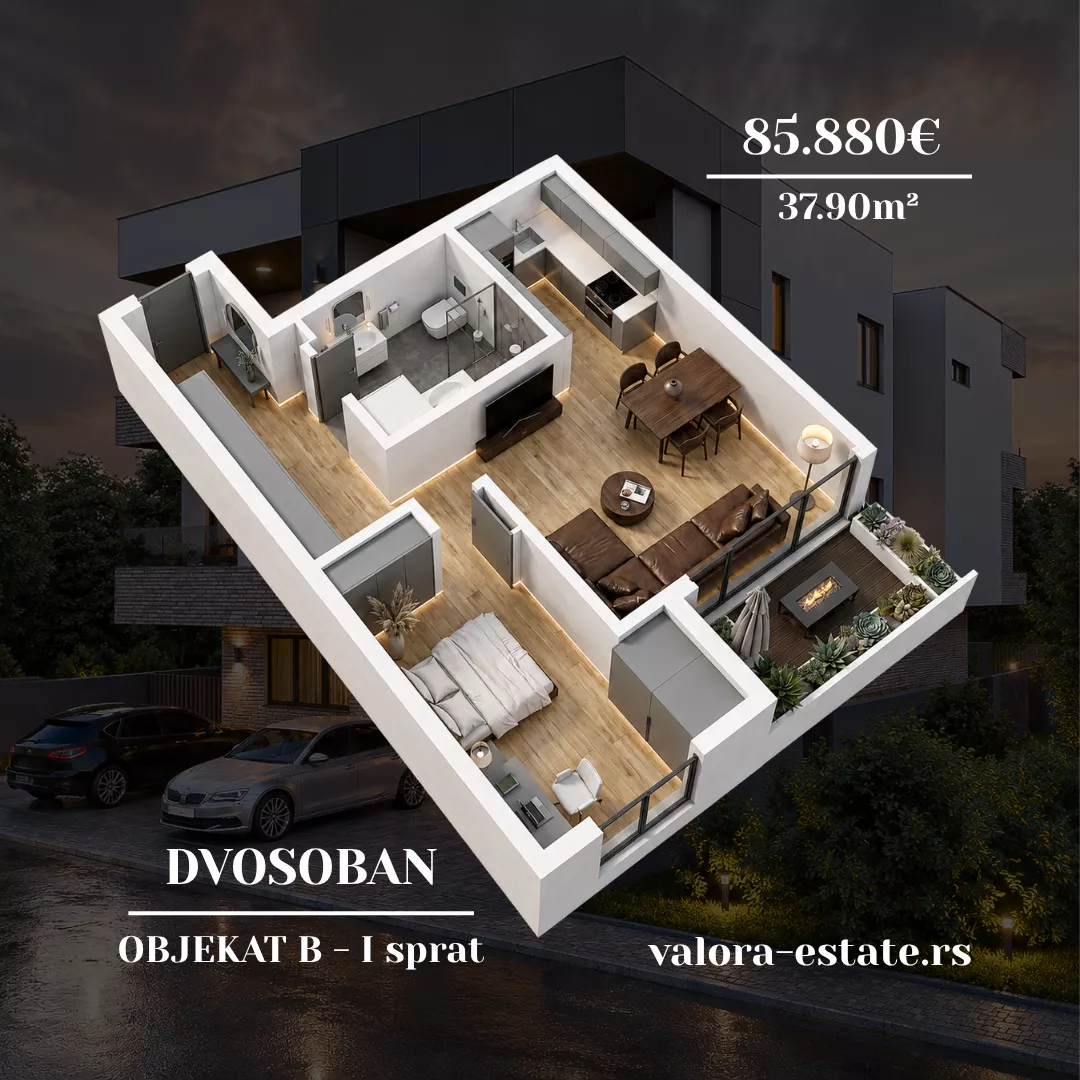 Dvosoban stan | 4zida