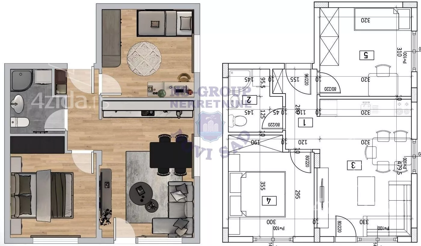 Trosoban stan | 4zida