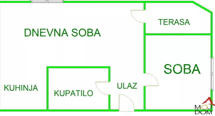 Jednoiposoban stan | 4zida