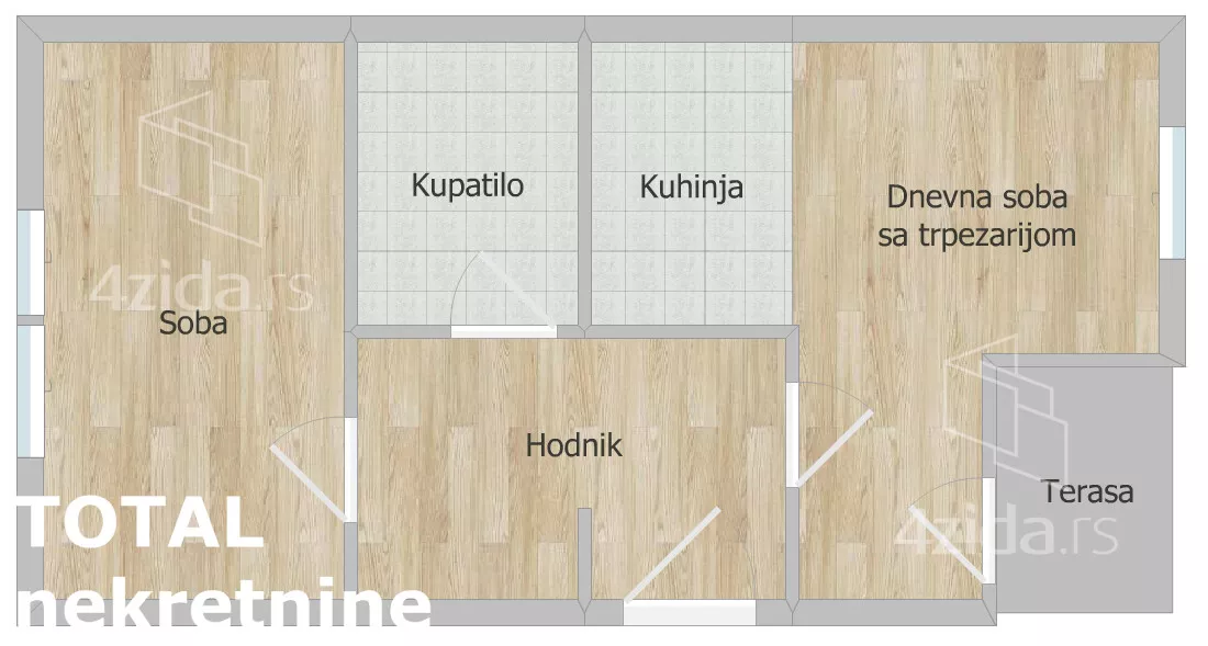 Jednosoban stan | 4zida
