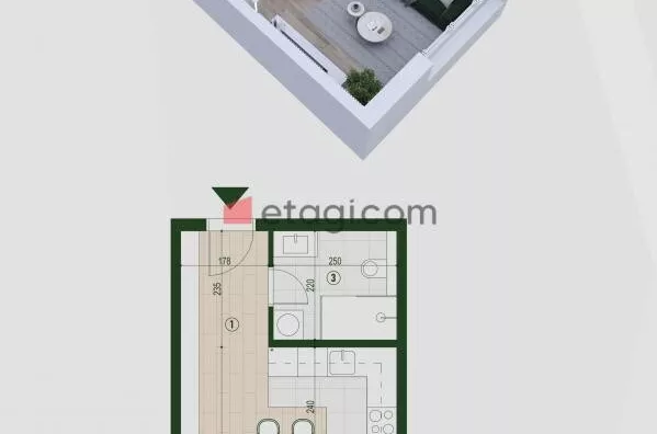 Jednosoban stan | 4zida