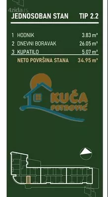 Jednosoban stan | 4zida