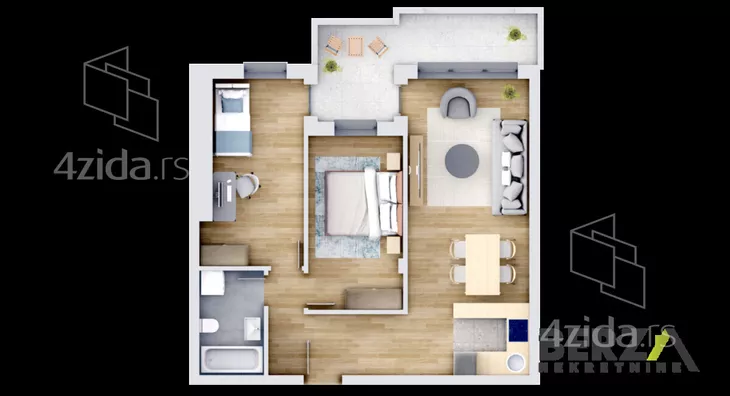 Trosoban stan | 4zida