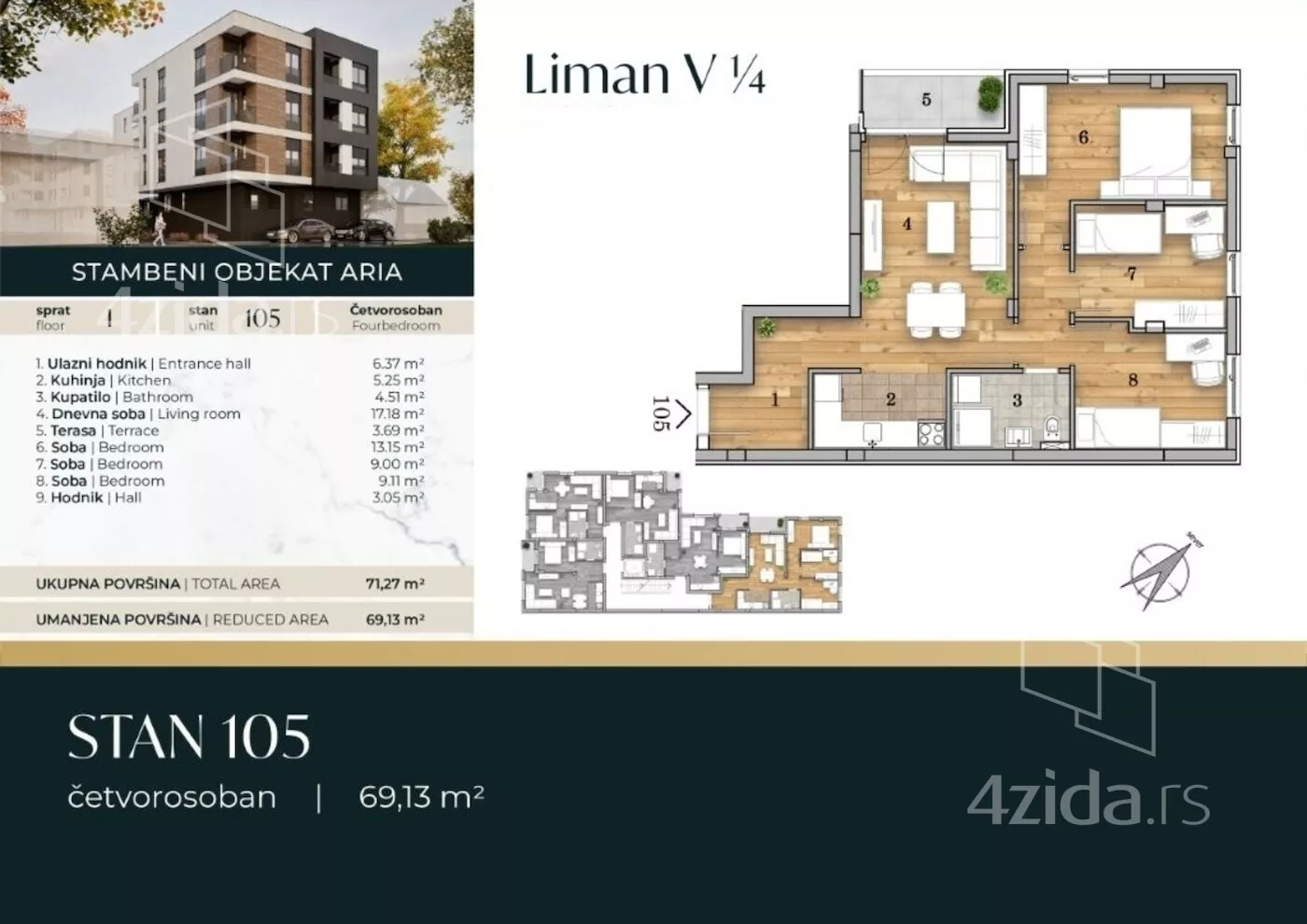 Četvorosoban stan | 4zida