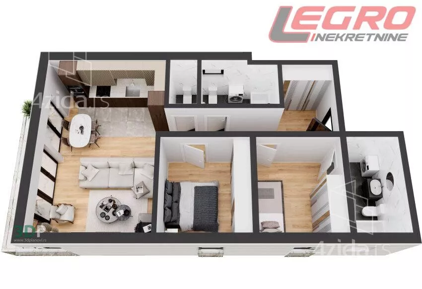 Trosoban stan | 4zida