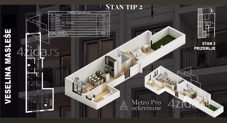 Dvoiposoban stan | 4zida