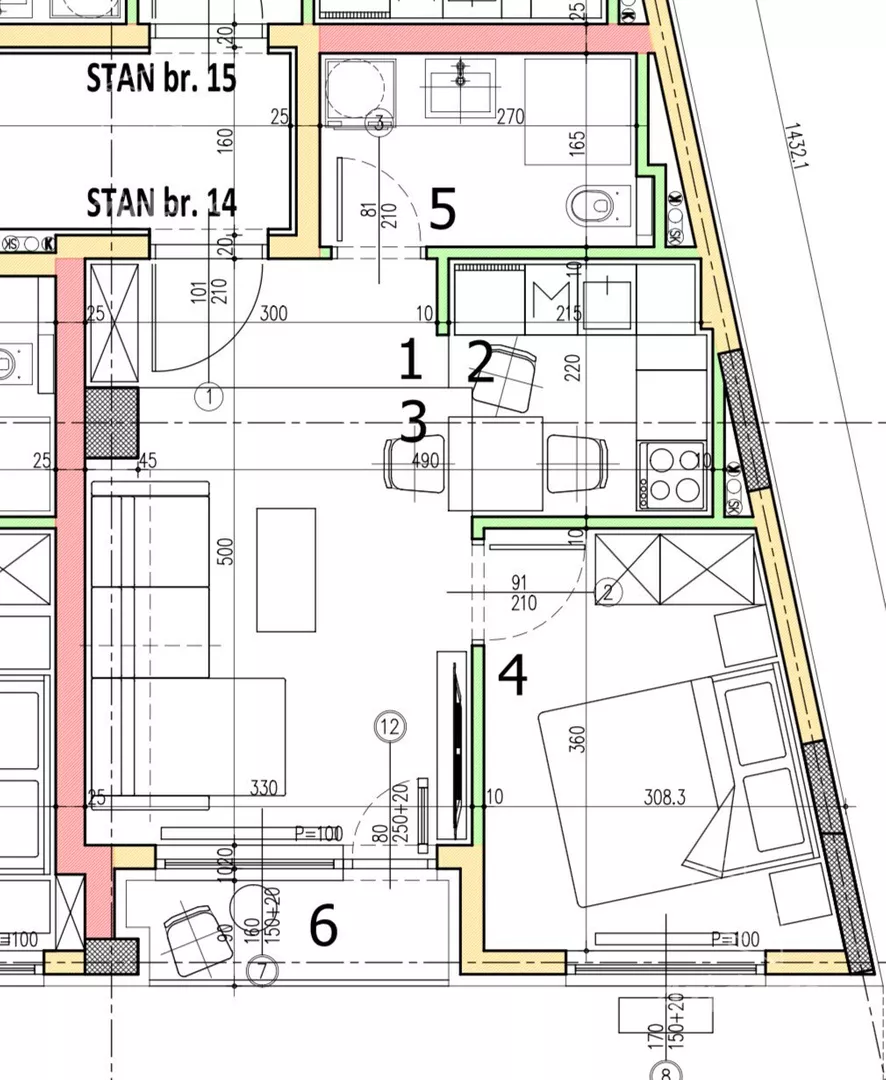 Jednoiposoban stan | 4zida