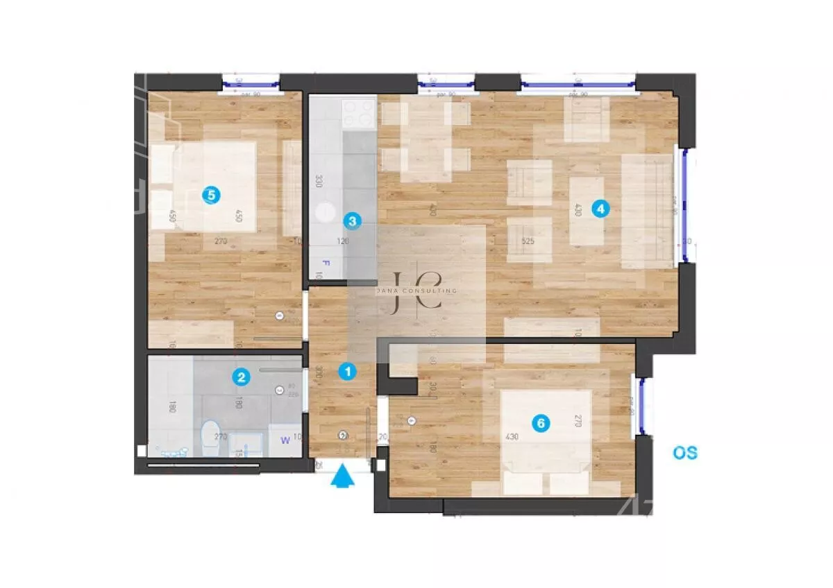 Trosoban stan | 4zida