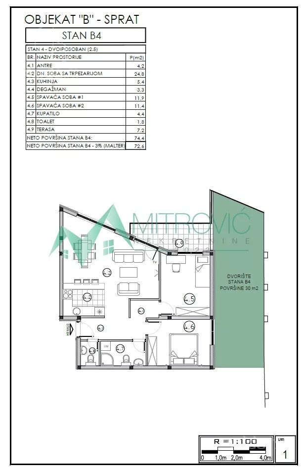 Trosoban stan | 4zida