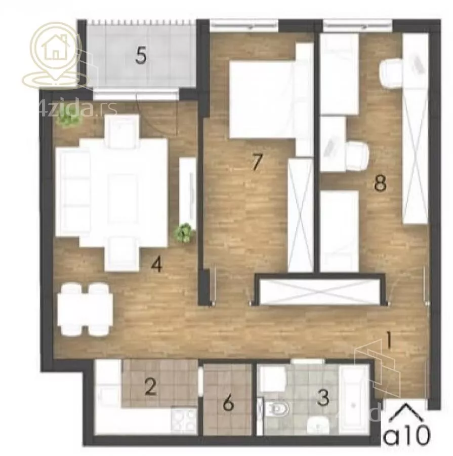 Trosoban stan | 4zida