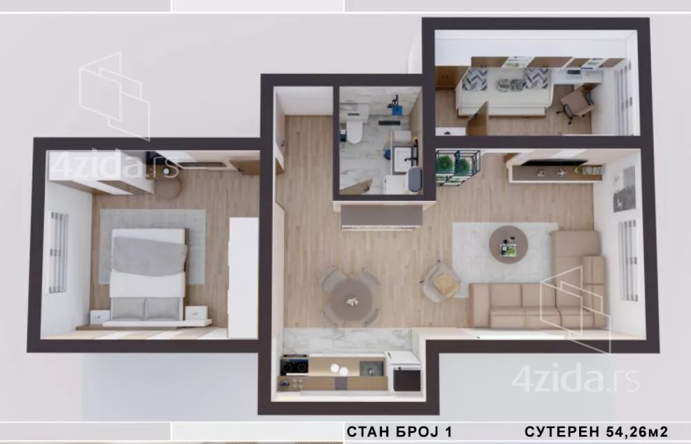 Dvoiposoban stan | 4zida