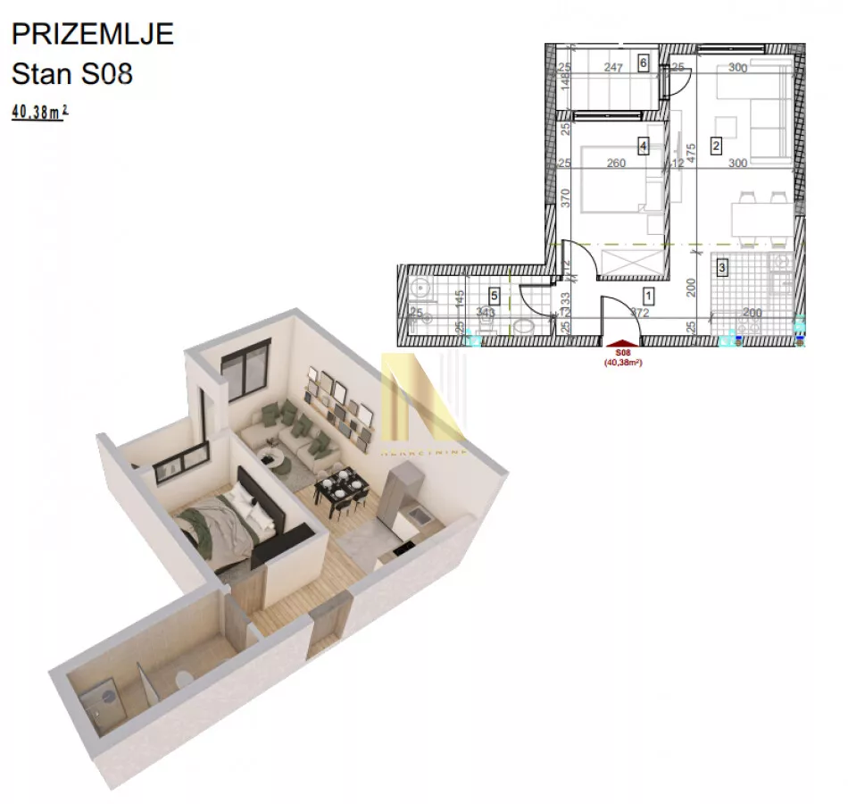 Dvosoban stan | 4zida