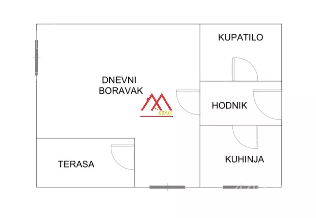 Jednosoban stan | 4zida