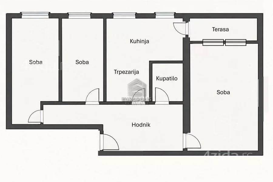 Trosoban stan | 4zida