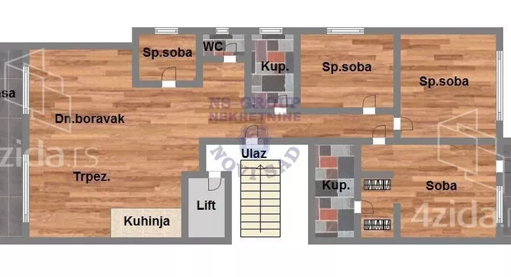 Četvoroiposoban stan | 4zida