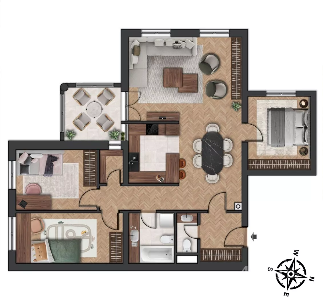 Četvorosoban stan | 4zida