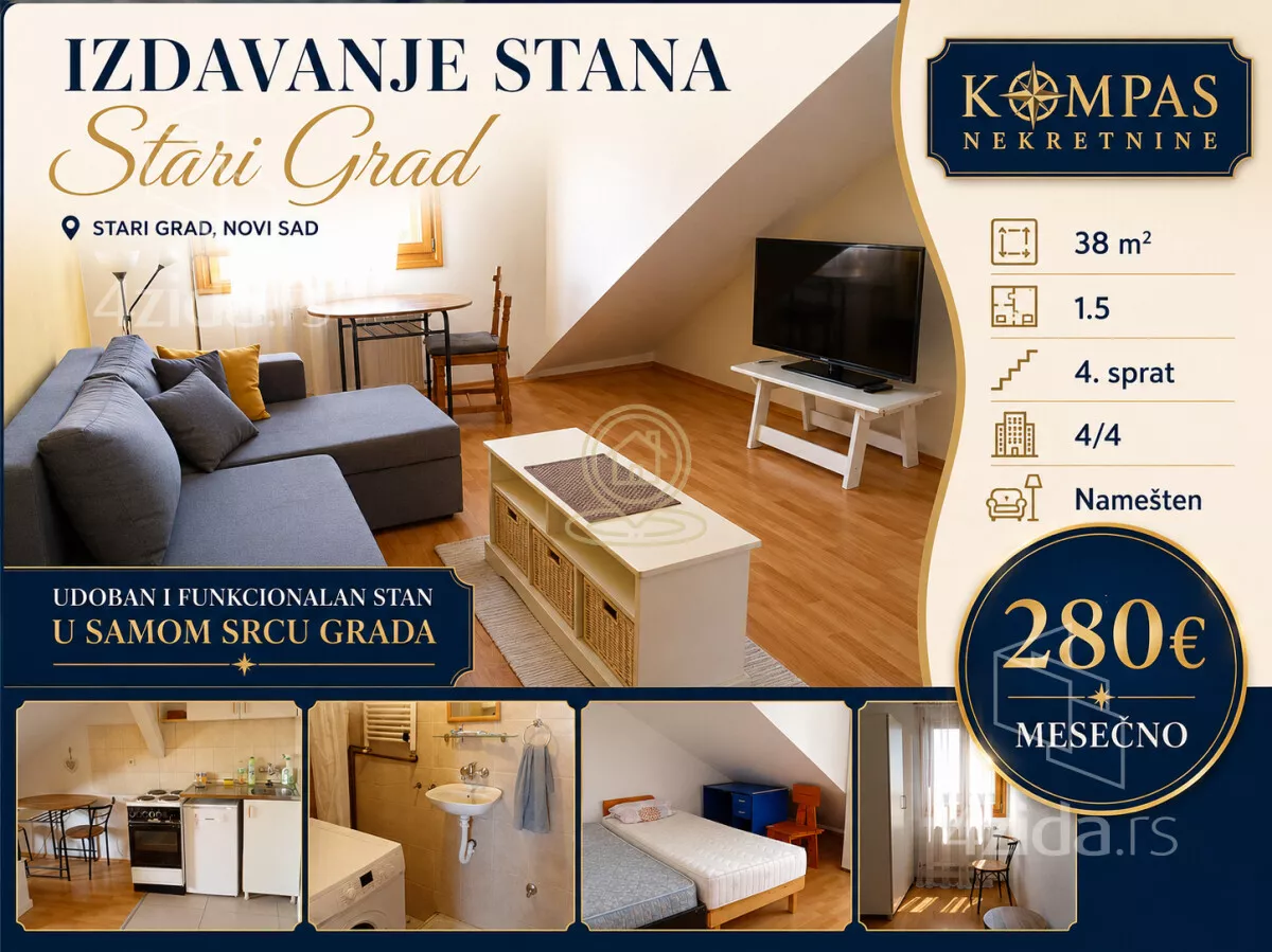 Jednoiposoban stan | 4zida