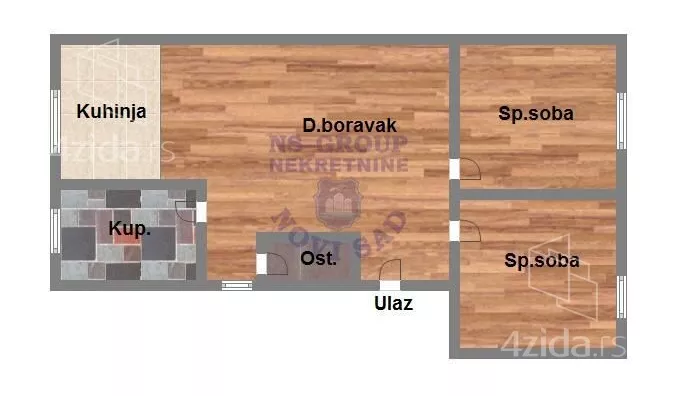 Trosoban stan | 4zida