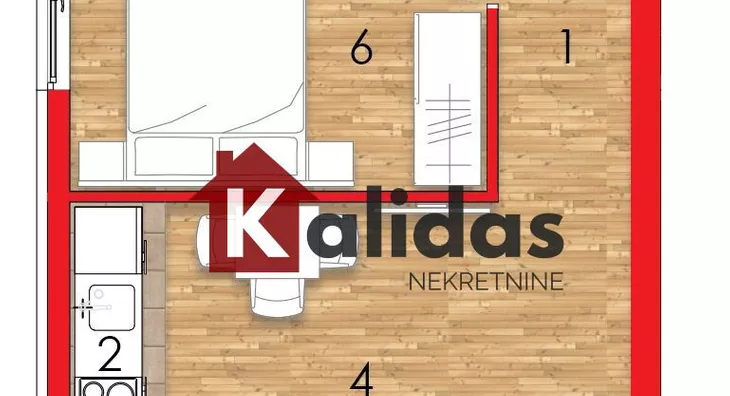 Jednoiposoban stan | 4zida