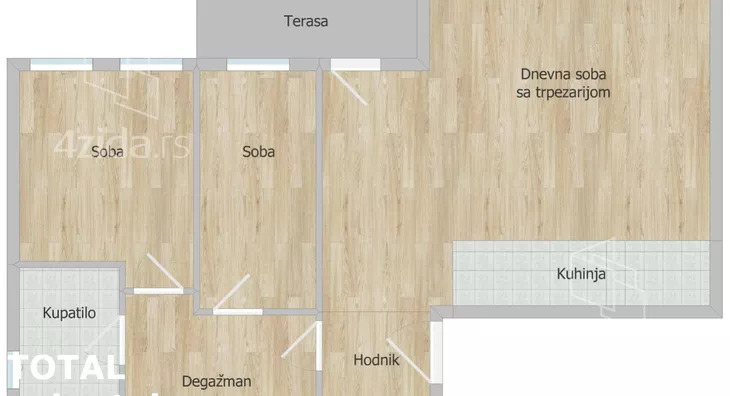 Trosoban stan | 4zida