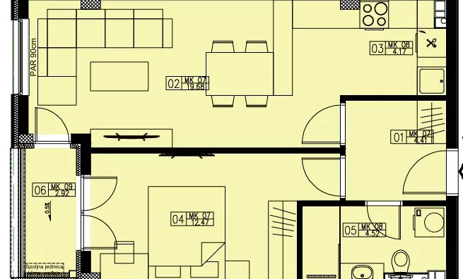 Dvosoban stan | 4zida