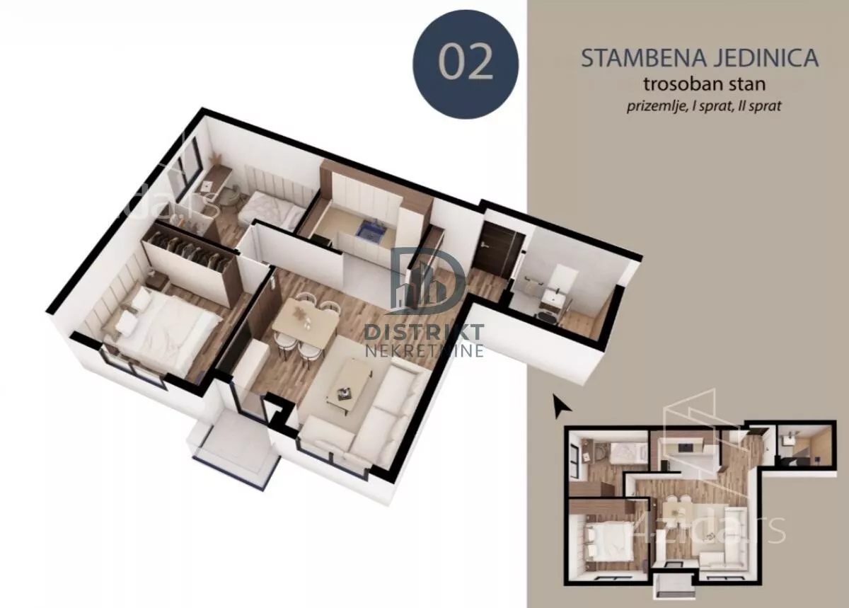 Jednoiposoban stan | 4zida