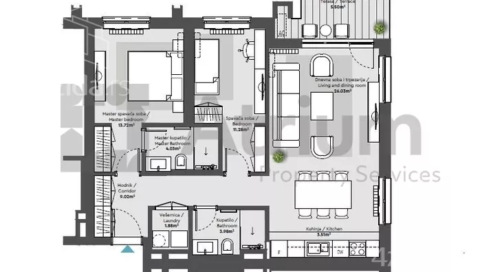 Trosoban stan | 4zida