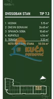 Dvosoban stan | 4zida