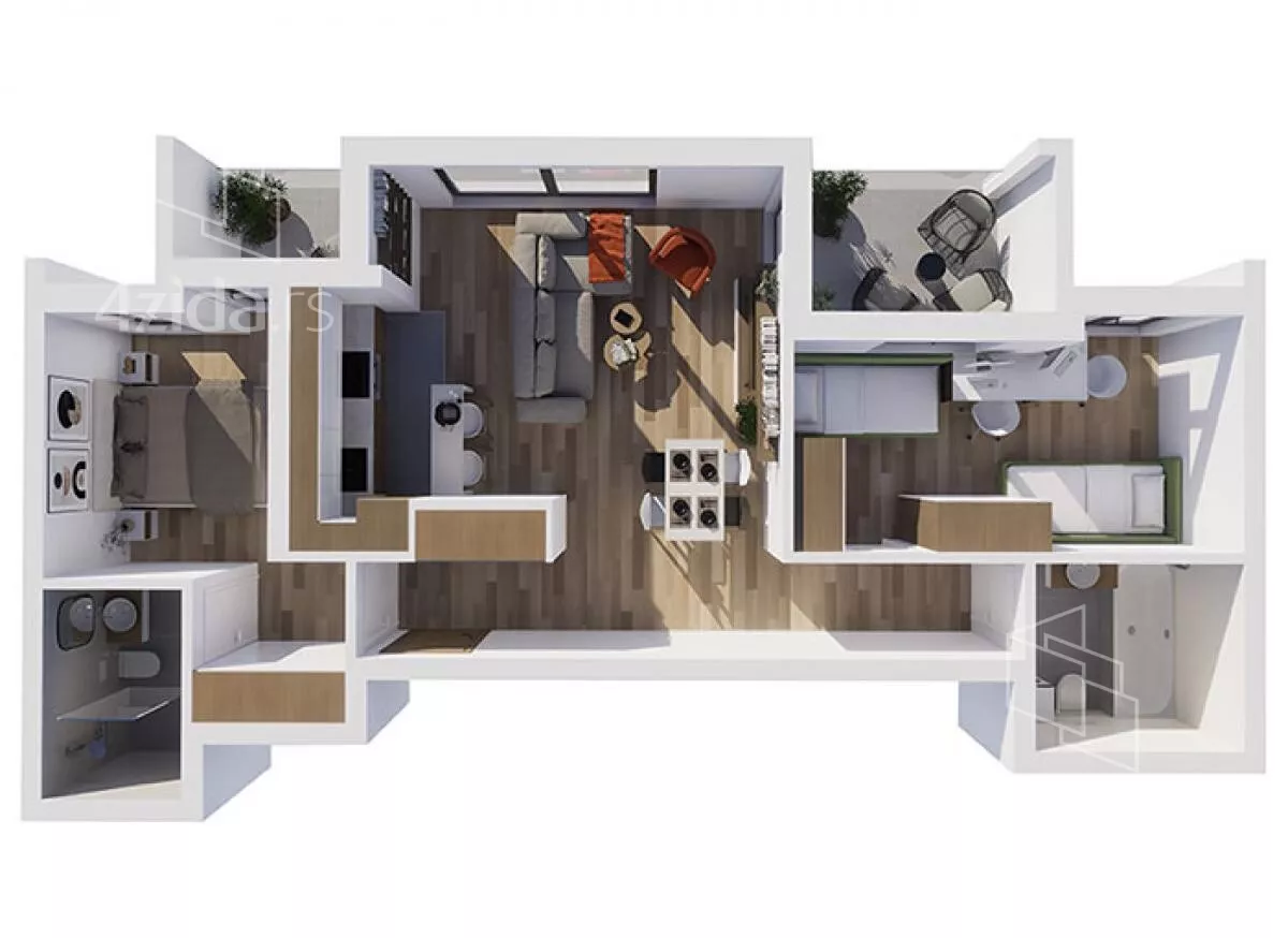 Trosoban stan | 4zida