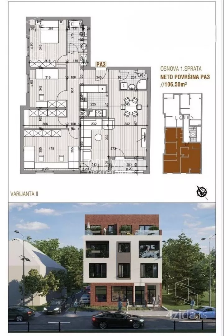 Troiposoban stan | 4zida