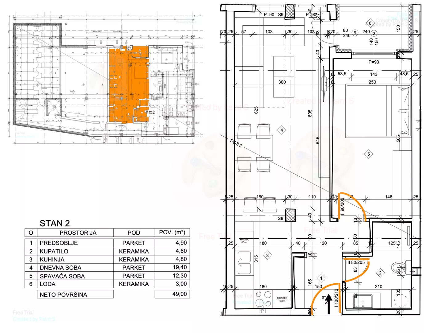 Jednoiposoban stan | 4zida