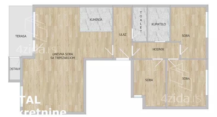 Troiposoban stan | 4zida