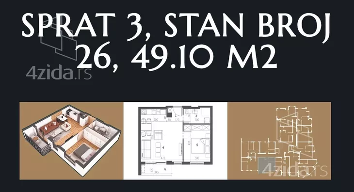 Dvosoban stan | 4zida