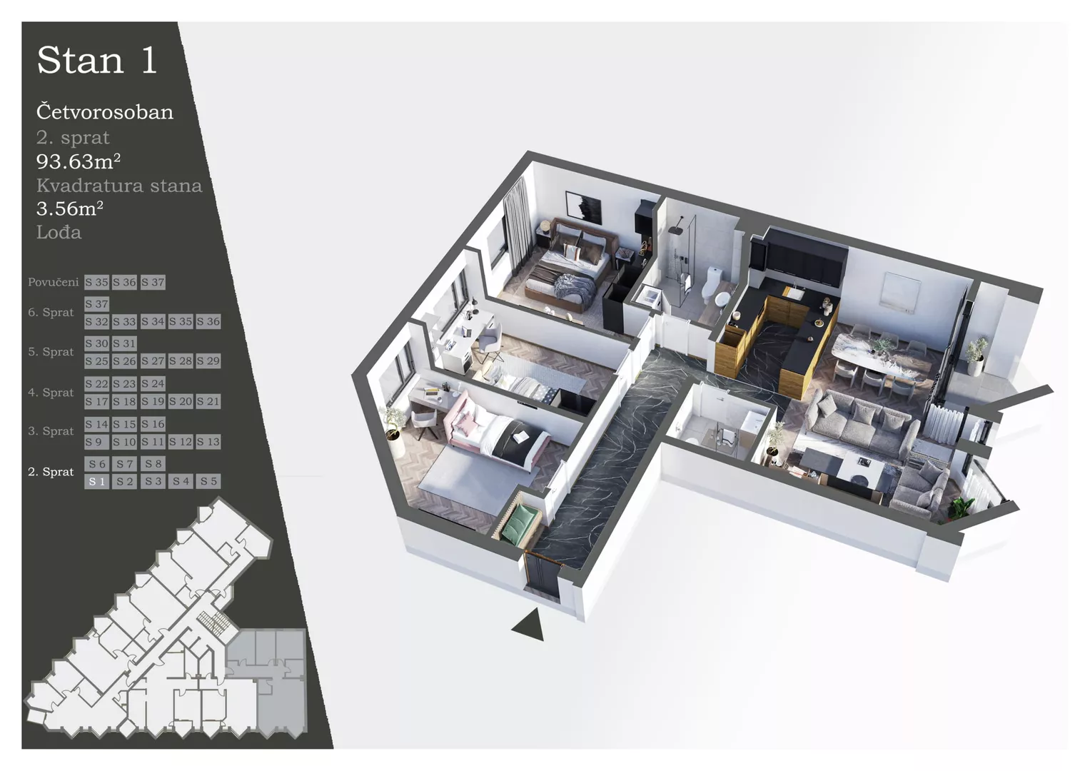 Četvorosoban | 4zida