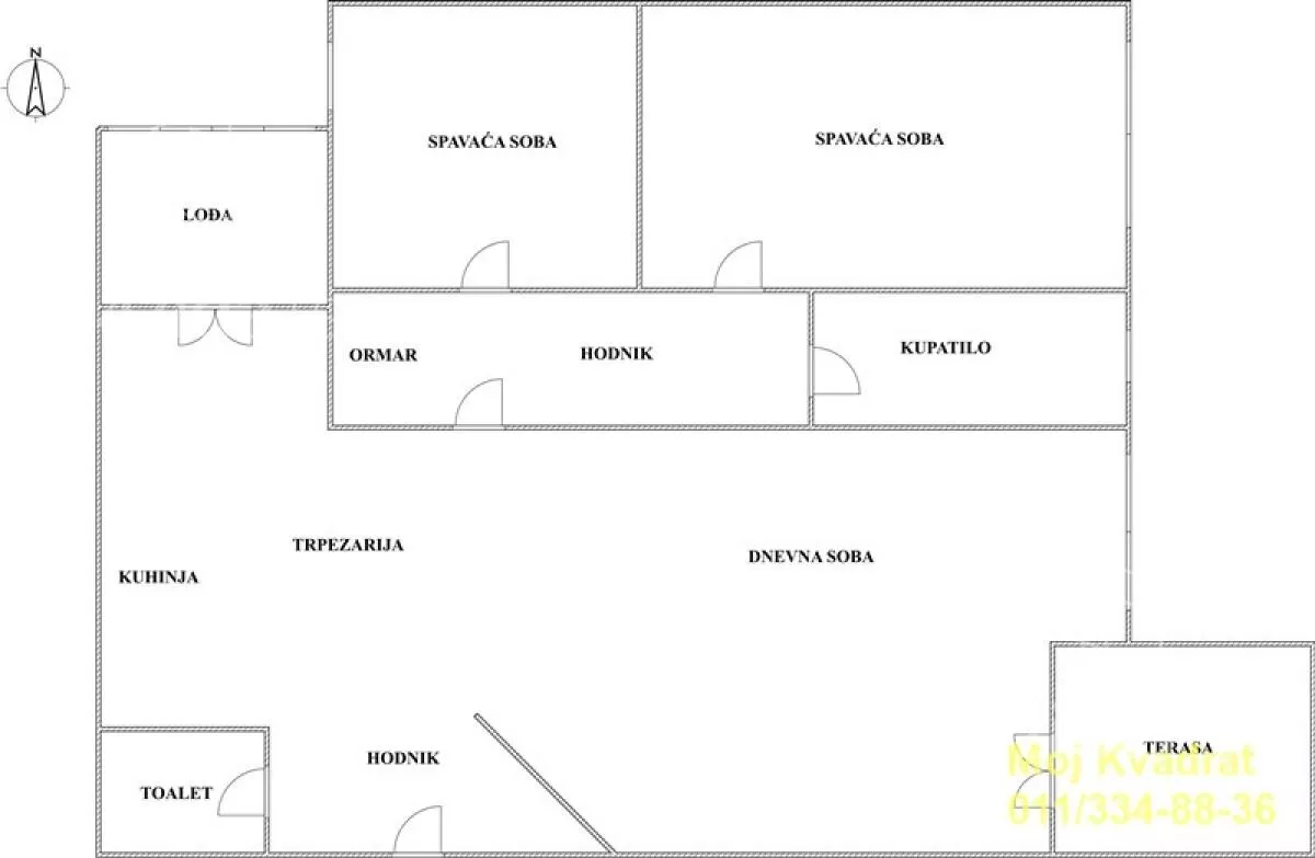Trosoban stan | 4zida