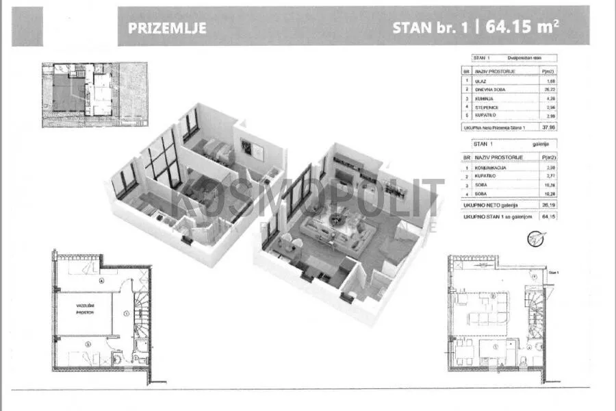 Trosoban stan | 4zida