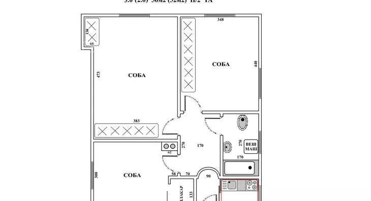 Dvosoban stan | 4zida