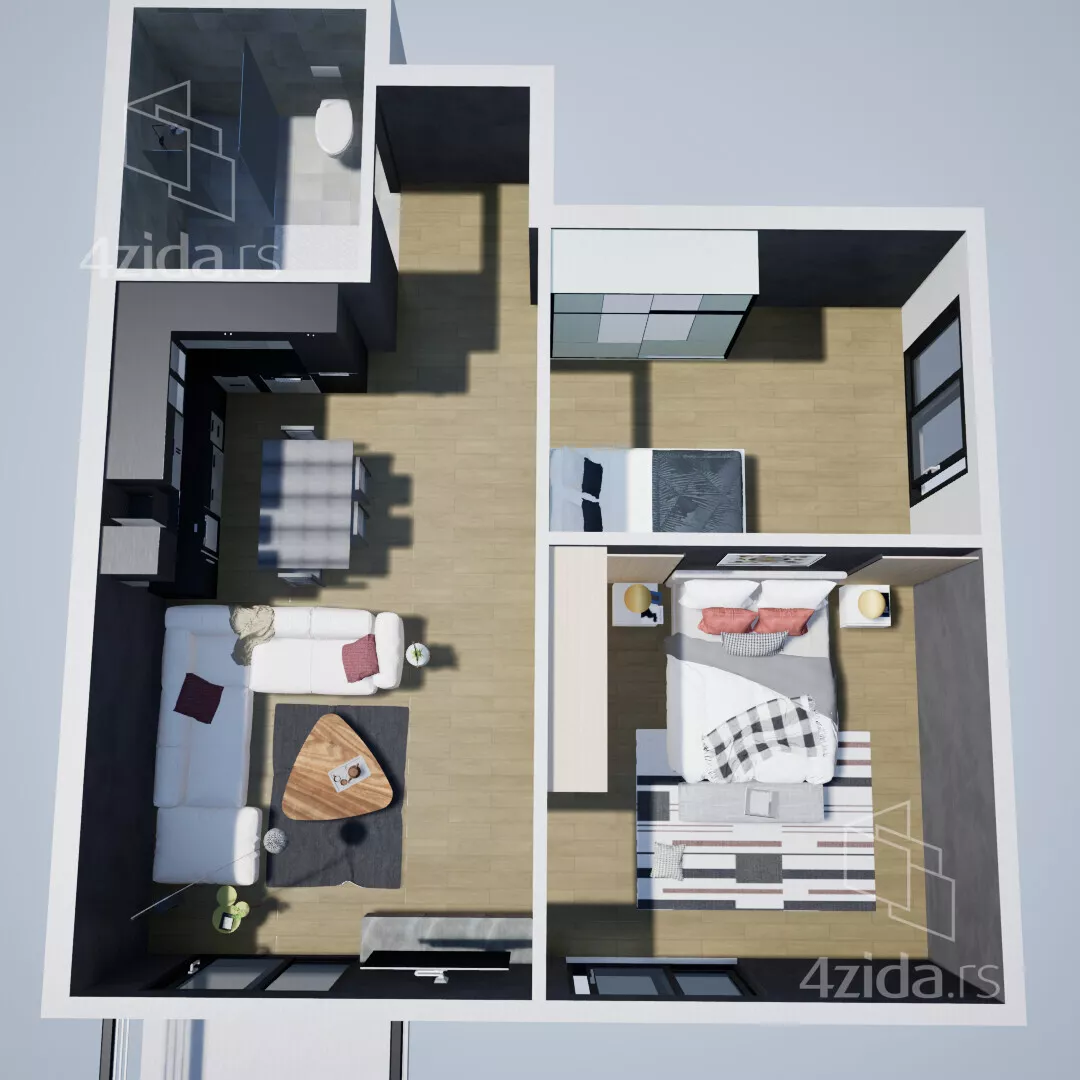 Dvoiposoban stan | 4zida