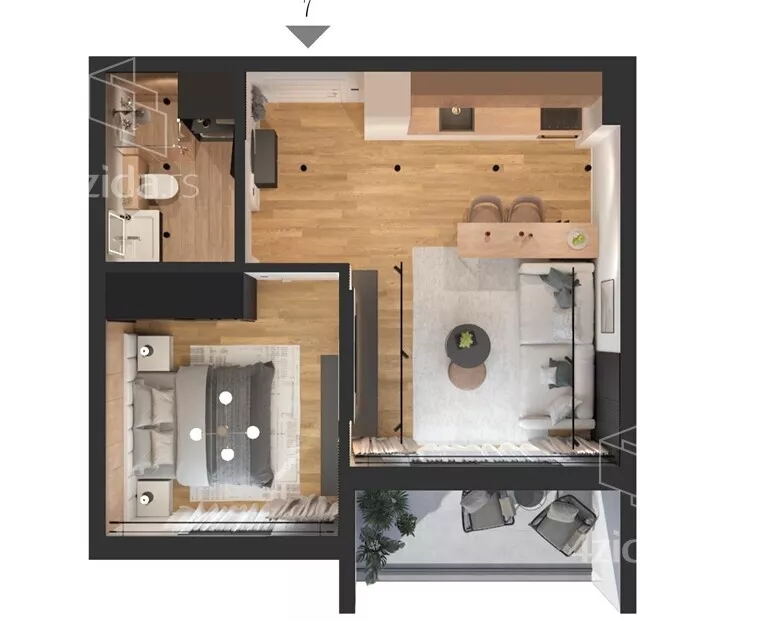 Jednosoban stan | 4zida