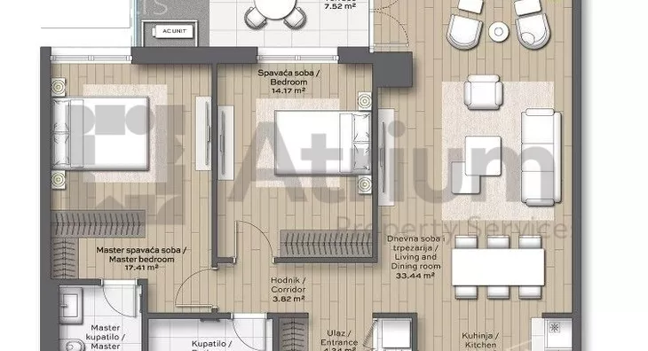Trosoban stan | 4zida