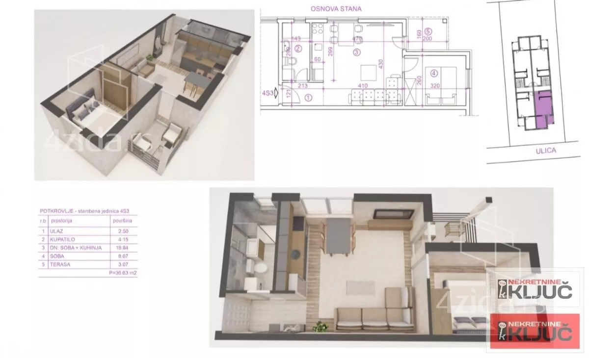 Jednoiposoban stan | 4zida