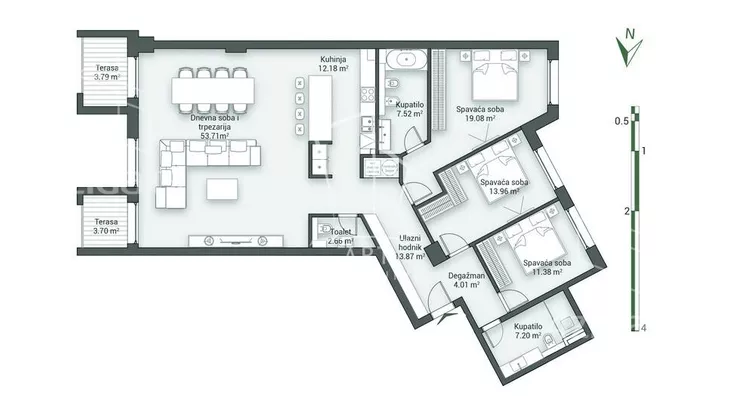 Četvorosoban stan | 4zida