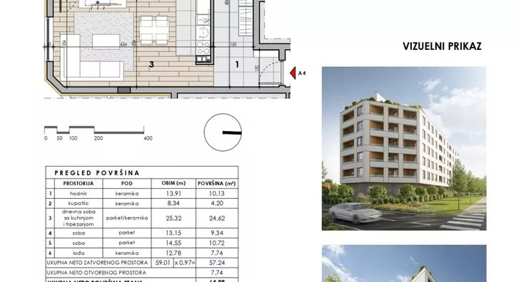 Trosoban stan | 4zida
