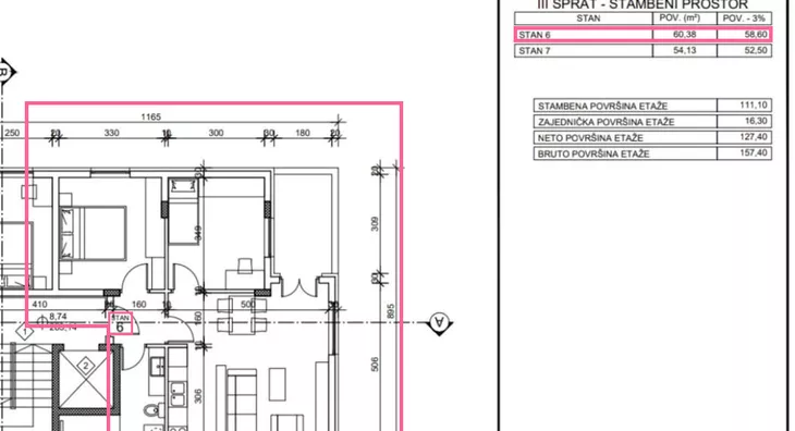 Trosoban stan | 4zida