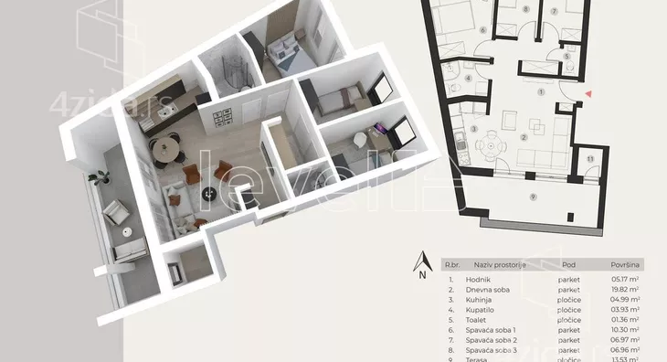 Troiposoban stan | 4zida